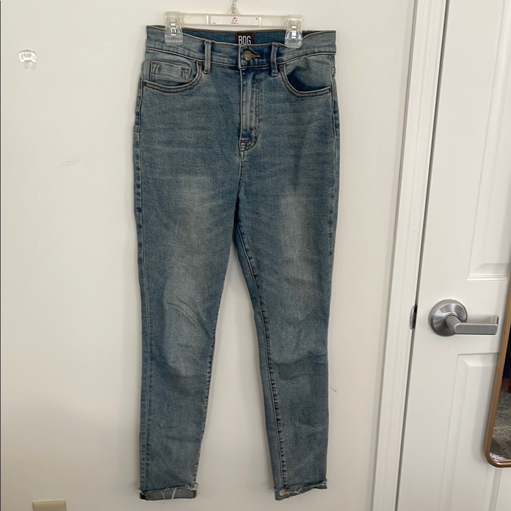BDG, urban outfitters, Blue Denim Skinny Jeans, Twig Super High-Rise, size 27
